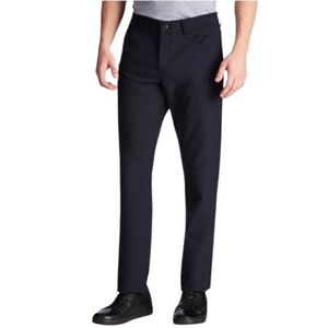Alberto Men's Dress Pants Stone Modern Fit Smart Fancy Black W40 L28.25